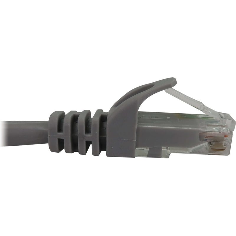 Eaton Tripp Lite Series Cat6a 10G Snagless Molded UTP Ethernet Cable (RJ45 M/M), PoE, Gray, 7 ft. (2.1 m) - Thumbnail 4