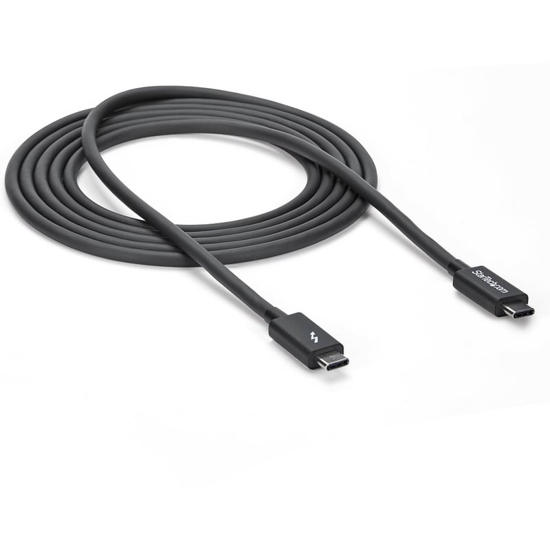 StarTech.com 2m (6.6ft) Thunderbolt 3 Cable, 20Gbps, 100W PD, 4K Video, Thunderbolt-Certified, Compatible w/ TB4/USB 3.2/DisplayPort - Thumbnail 5