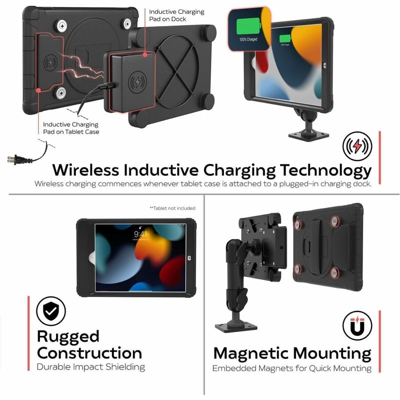 CTA Digital Vehicle Dash Mount Kit with Wireless Inductive Charging Case - Thumbnail 3