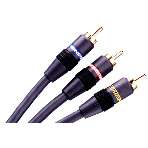 Monster Cable SV1/100-1M Standard Composite Video/Interlink 100 Analog Audio/Video Cable