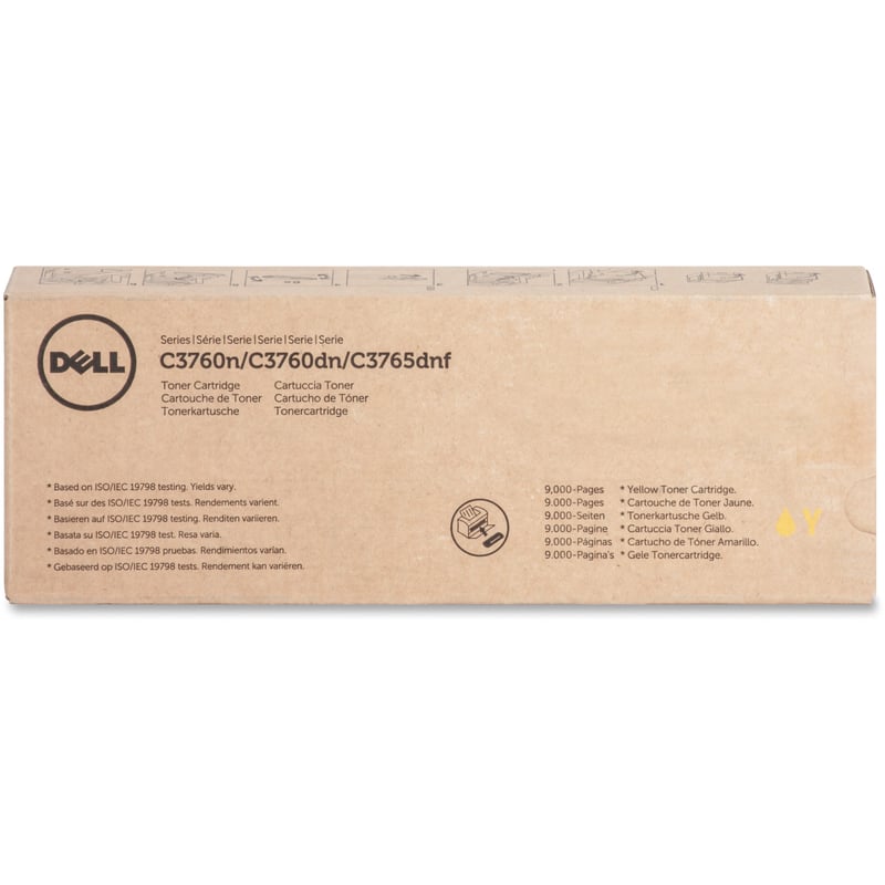 Dell Original Laser Toner Cartridge - Yellow - 1 Each - Thumbnail 1