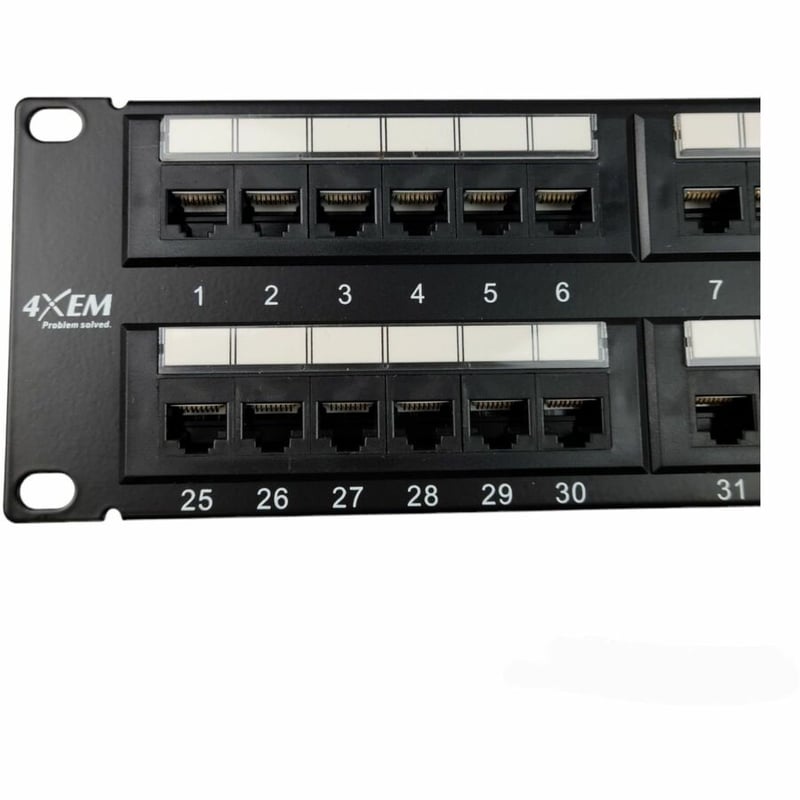 4XEM 48 Port Cat 6A Patch Panel - Thumbnail 2