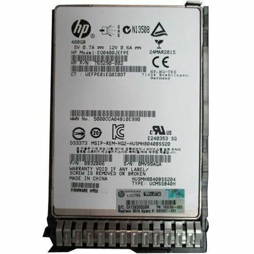 HPE Sourcing 400 GB Solid State Drive - 2.5" Internal - SAS (12Gb/s SAS) - Write Intensive - Thumbnail 1