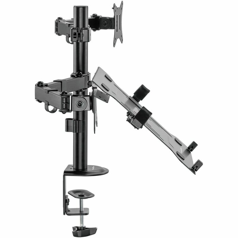 Rocstor ErgoReach Mounting Arm for Display, Monitor, Notebook - Black - Landscape/Portrait - Thumbnail 5