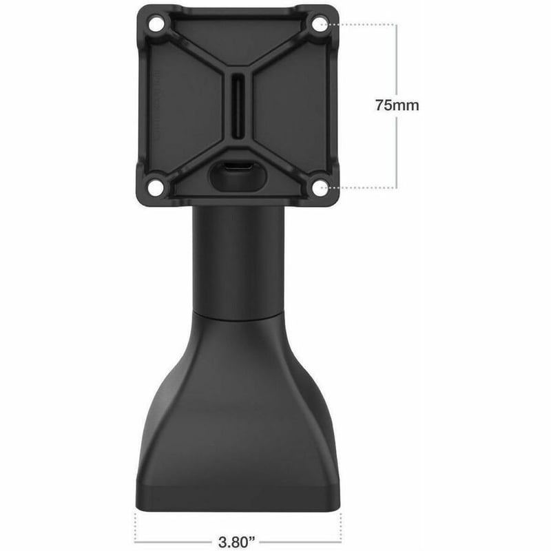 RAM PEDESTAL MOUNT WITH 75X75 VESA 7IN POLE WITH CABLE ROUTING - Thumbnail 3