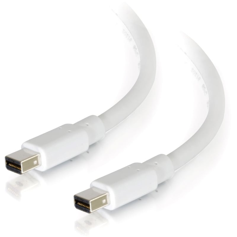 C2G 10ft Mini DisplayPort Cable M/M - White - Thumbnail 1