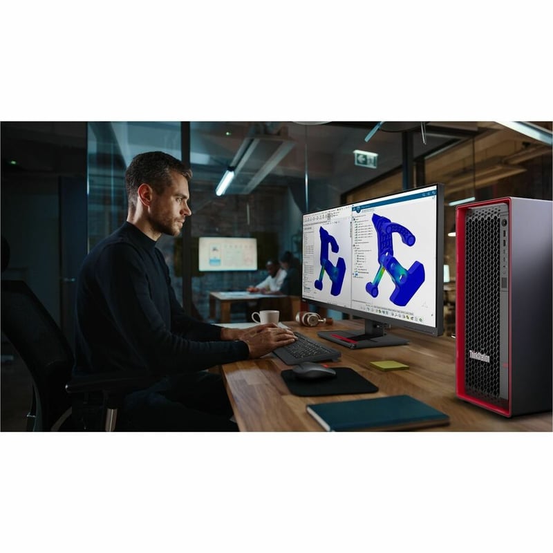 Lenovo ThinkStation P5 30GA0054US Workstation - 1 x Intel Xeon w5-2455X - 32 GB - 1 TB SSD - Thumbnail 4