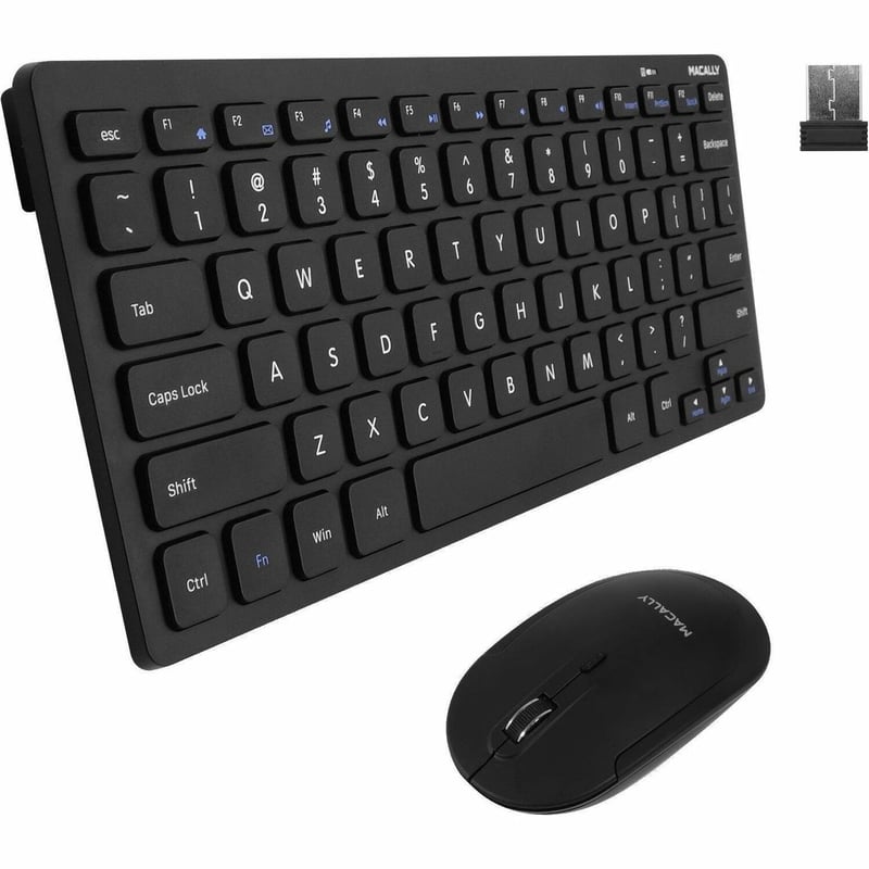 COMPACT RF KEYBOARD MOUSE WIRELESS FOR PC - Thumbnail 1