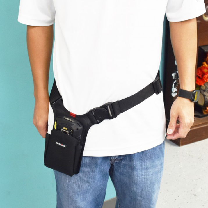 Agora Edge Carrying Case (Holster) Zebra Handheld Terminal - Black - Thumbnail 3