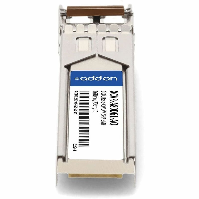 AddOn Ciena® XCVR-A80D61 Compatible TAA 1000Base-CWDM SFP Transceiver (SMF, 1610nm, 80km, LC, DOM, -40 to 85C) - Thumbnail 4