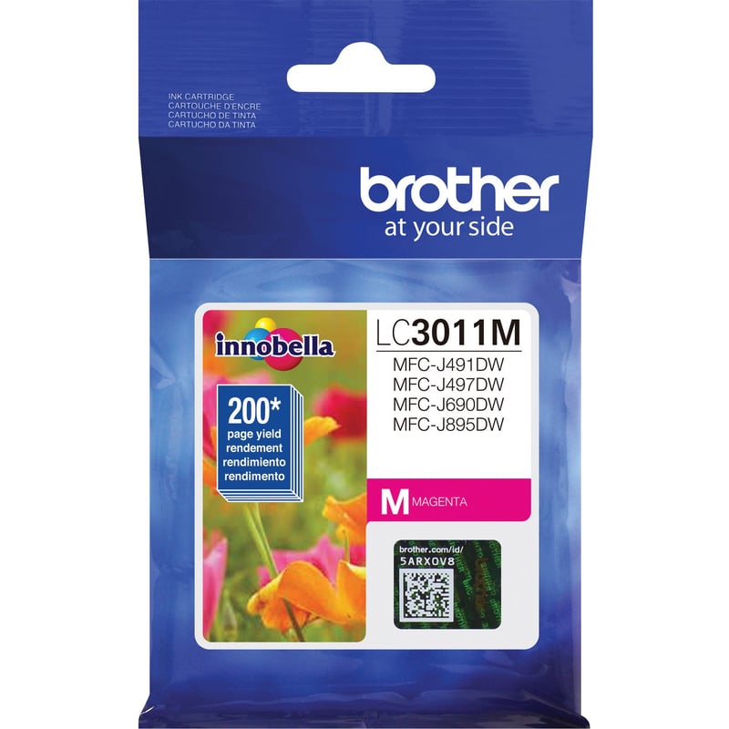 Brother LC3011M Original Standard Yield Inkjet Ink Cartridge - Single Pack - Magenta - 1 Each - Thumbnail 1