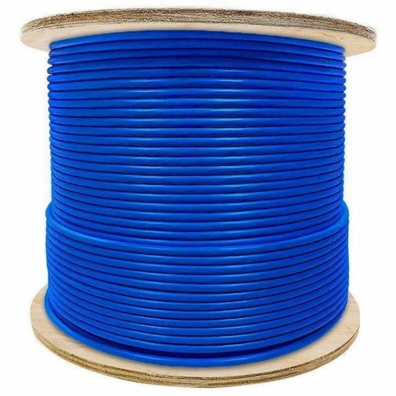 MONOPRICE CAT6A 1000FT BLUE CMR BULK CABLE_ SOLID_ UTP_ 23AWG_ 650MHZ_ 10G_ PURE - Thumbnail 2