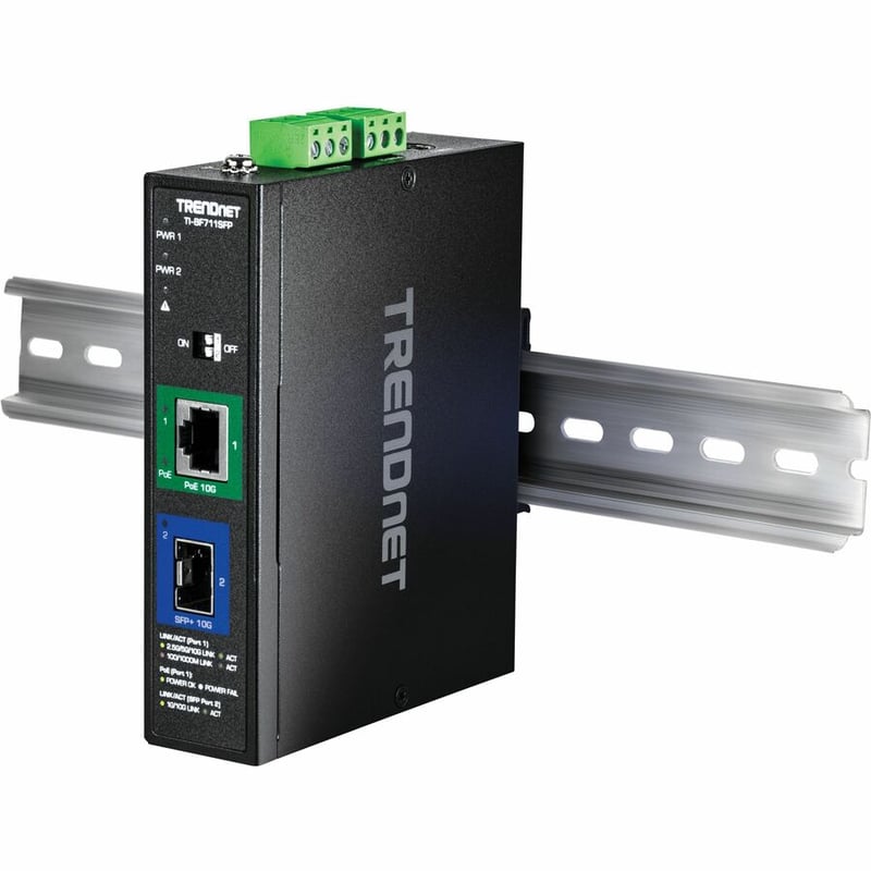 INDUSTRIAL 10G SFP+ TO 10G POE ++ MEDIA CONVERTER - Thumbnail 3