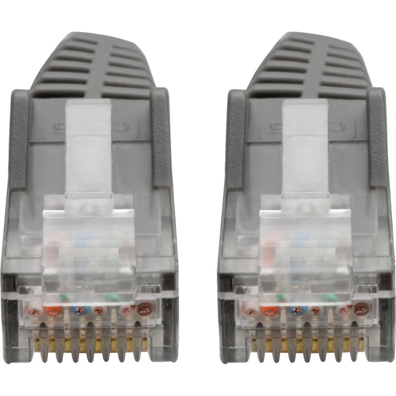 Eaton Tripp Lite Series Cat6 Gigabit Snagless Molded (UTP) Ethernet Cable (RJ45 M/M), PoE, Gray, 6-in. (15.24 cm) - Thumbnail 3