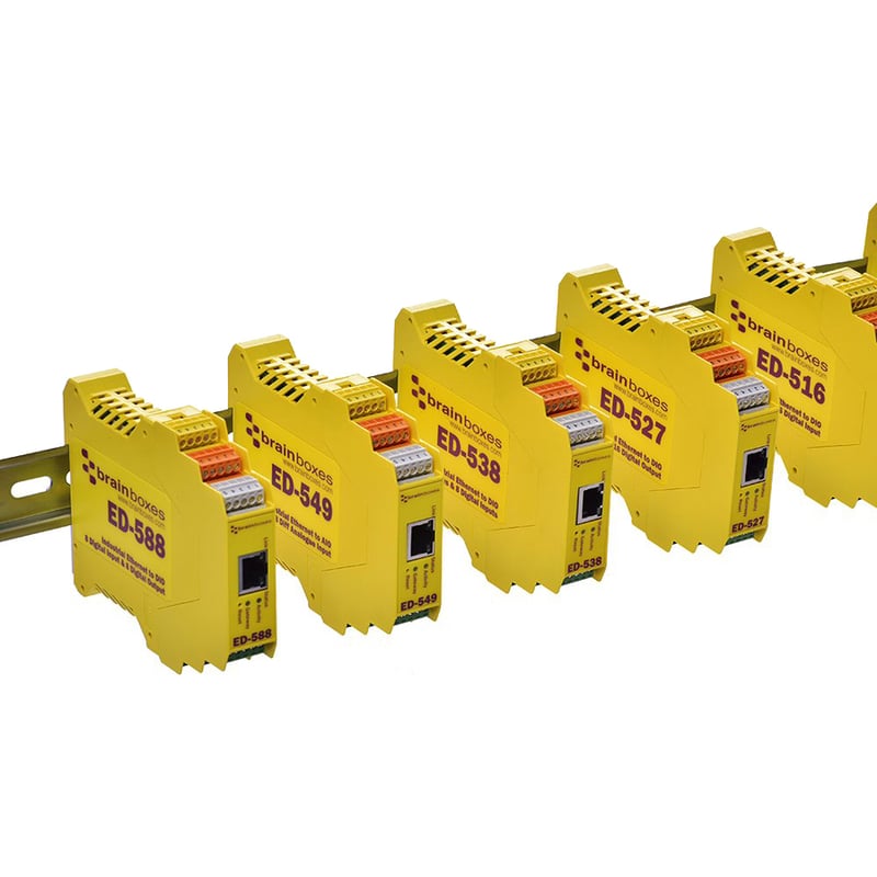 Brainboxes - Ethernet to 8 Digital Inputs and 8 Digital Outputs + RS485 Gateway - Thumbnail 3