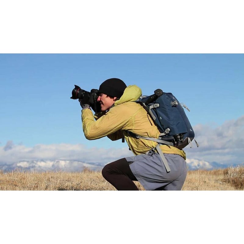 Lowepro Flipside Sport Carrying Case (Backpack) Camera, Accessories, Tripod, Bottle, Cable, Memory Card - Light Gray, Lowepro Orange - Thumbnail 3