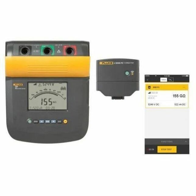 Fluke 1555 FC 10 kV Insulation Tester - Thumbnail 4