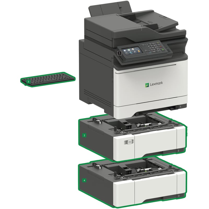 Lexmark CX622ade Laser Multifunction Printer - Color - Thumbnail 2