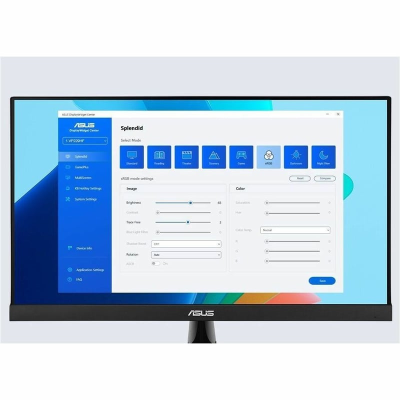 ASUS 22IN 1080P EYE CARE MONITO 21.45-INCH VIEWABLE FULL HD 99 - Thumbnail 2