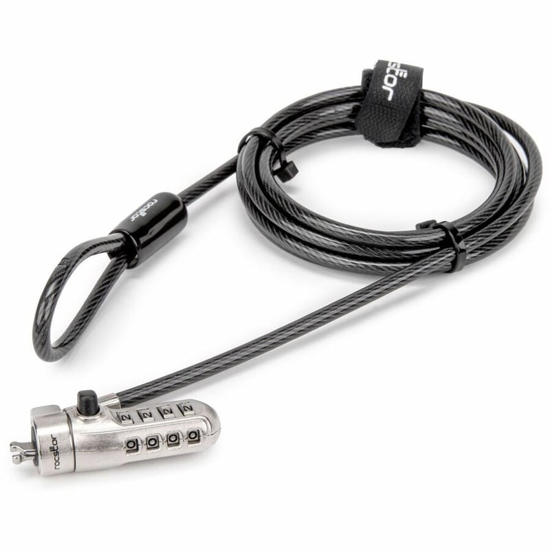 Rocstor W25 Slim Combination Security Laptop Lock for Noble Wedge Slots - Thumbnail 2