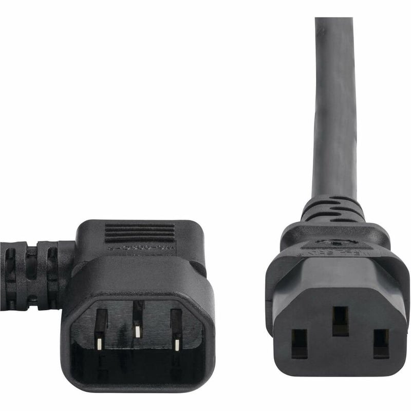 StarTech.com 6ft (1.8m) Heavy Duty Power Cord, Right Angle IEC 60320 C14 to C13, 15A 250V, 14AWG, UL Listed Components - Thumbnail 4