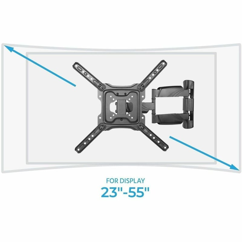 Monoprice 43207 Wall Mount for TV, Curved Screen Display, Flat Panel Display, Display - Black - Thumbnail 2