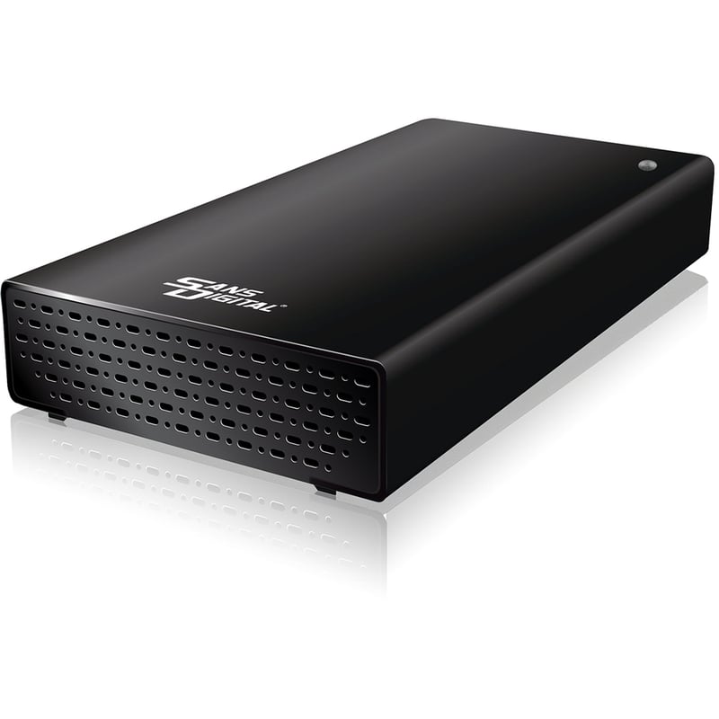 Sans Digital TowerSTOR TS1UT+B Drive Enclosure - eSATA, USB 3.0 Host Interface External - Black - Thumbnail 3