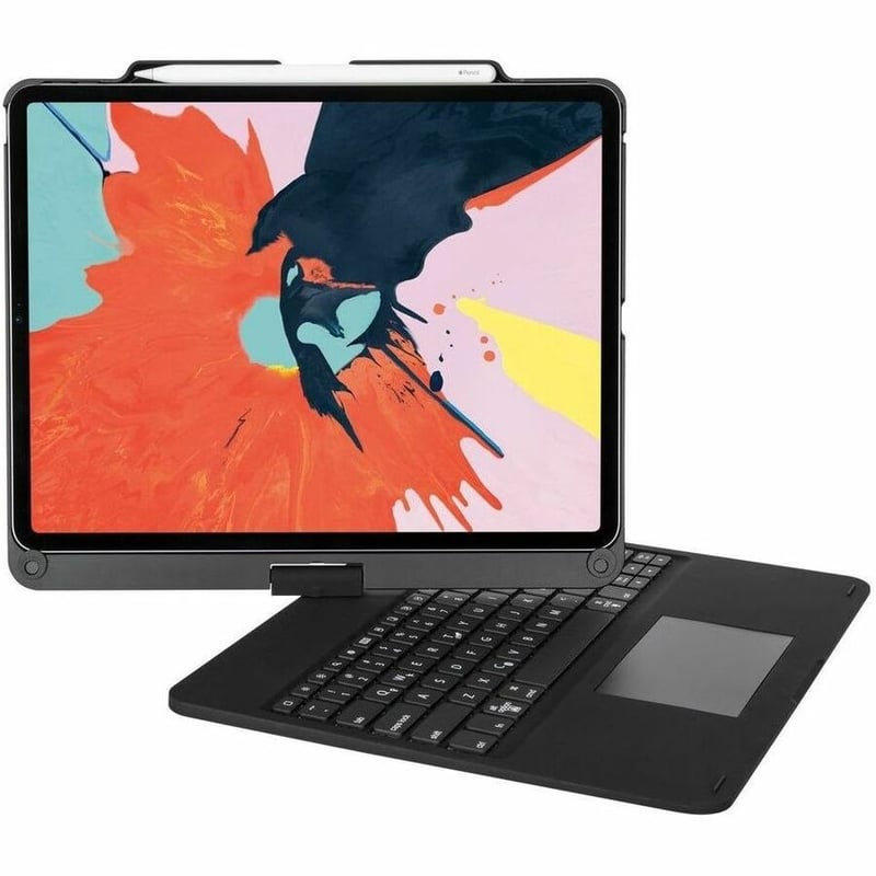 Targus VersaType THZ902US Keyboard/Cover Case for 12.9" Apple iPad Pro (5th Generation), iPad Pro (4th Generation), iPad Pro (3rd Generation) Tablet - Black - Thumbnail 1