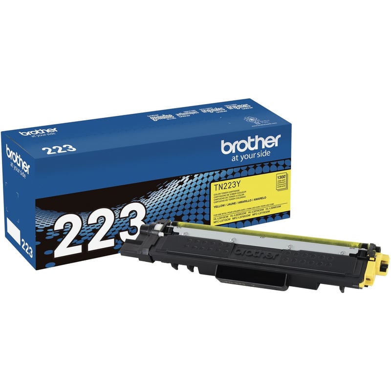 Brother Genuine TN-223Y Standard Yield Yellow Toner Cartridge - Thumbnail 1
