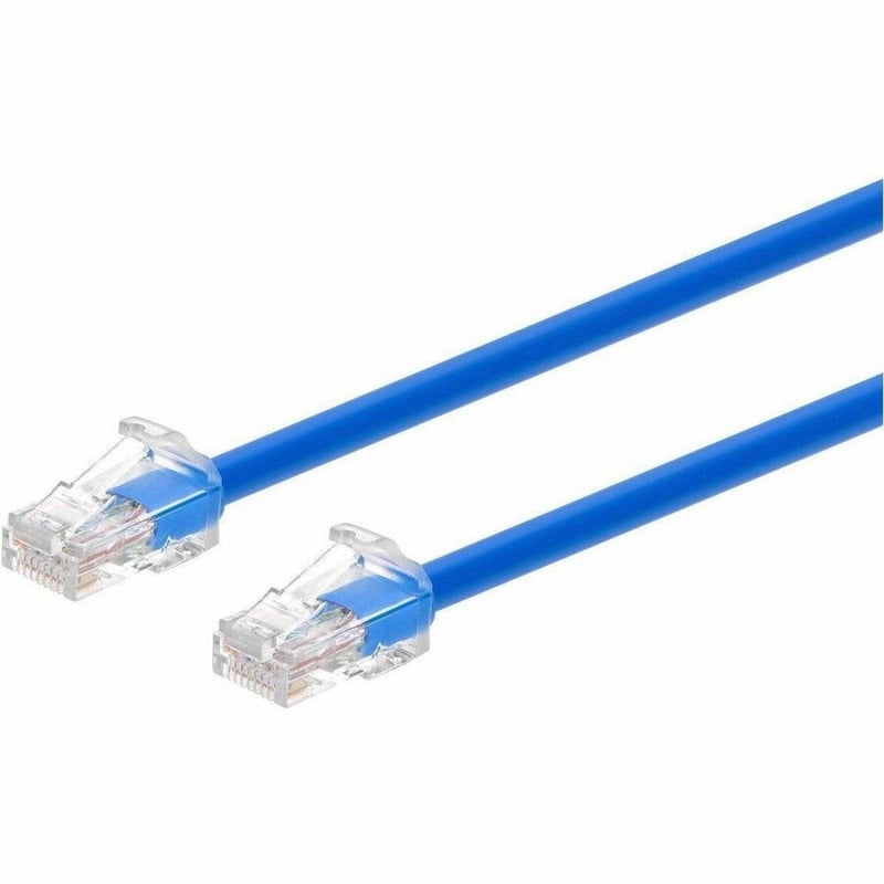 MONOPRICE CAT6A 50FT BLUE COMPONENT LEVEL PATCH CABLE_ UTP_ 24AWG_ 500MHZ_ PURE - Thumbnail 5