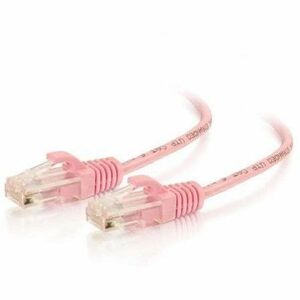 Quiktron Q-Series 28 AWG CAT6 Patch Cable, Pink, 4 FT - Thumbnail 1