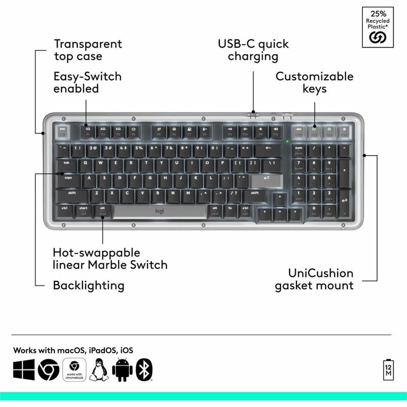 ALTO KEYS K98M KEYBOARD GRAPHITE - Thumbnail 5