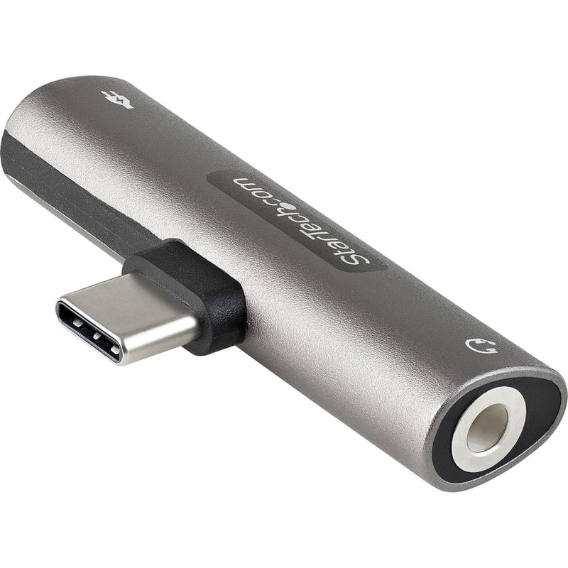 StarTech.com USB C Audio & Charge Adapter, USB-C Audio Adapter with 3.5mm Headset Jack and USB Type-C PD Charging, For USB-C Phone/Tablet - Thumbnail 5