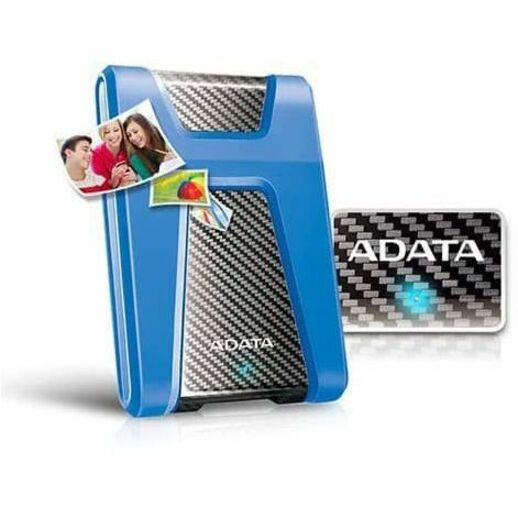 Adata DashDrive Durable HD650 2 TB Portable Hard Drive - External - Blue - Thumbnail 5