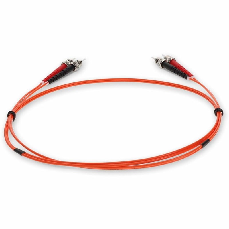 AddOn 4m ST to ST Orange OM1 Duplex OFNR (Riser-Rated) MMF Fiber Patch Cable - Thumbnail 4
