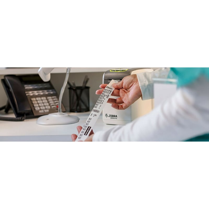 ZEBRA ZD510-HC, DIRECT THERMAL WRISTBAND, ZPL II, XML, 300 DPI, US CORD, USB, US - Thumbnail 2