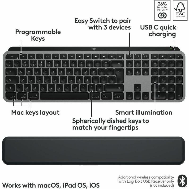 MX KEYS S COMBO FOR MAC GREY - Thumbnail 4