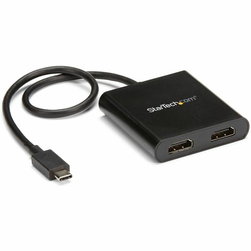 StarTech.com USB-C to Dual HDMI Adapter, USB Type-C Multi-Monitor MST Hub, Dual 4K 30Hz HDMI Laptop Display Extender/Splitter, Windows~ - Thumbnail 1