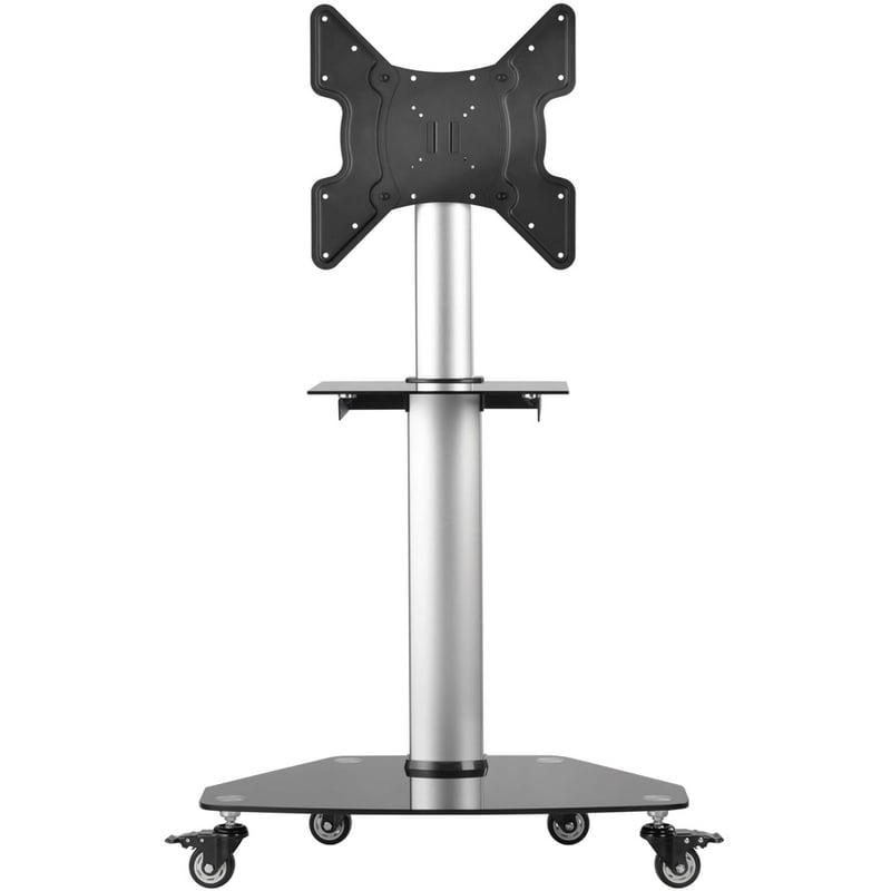 Eaton Tripp Lite Series Premier Rolling TV Cart for 32" to 55" Displays, Black Glass Base and Shelf, Locking Casters - Thumbnail 5