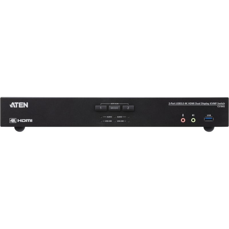 ATEN 2-Port USB 3.0 4K HDMI Dual Display KVMP Switch - Thumbnail 2
