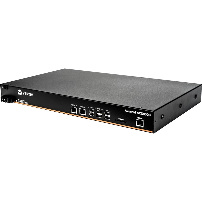 Vertiv Avocent 32-Port ACS8000 Console System with single AC Power Supply - Thumbnail 1