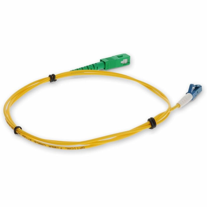 AddOn 8m ASC to LC Yellow OS2 Simplex Microboot, Snagless OFNR (Riser-Rated) SMF Fiber Patch Cable - Thumbnail 5