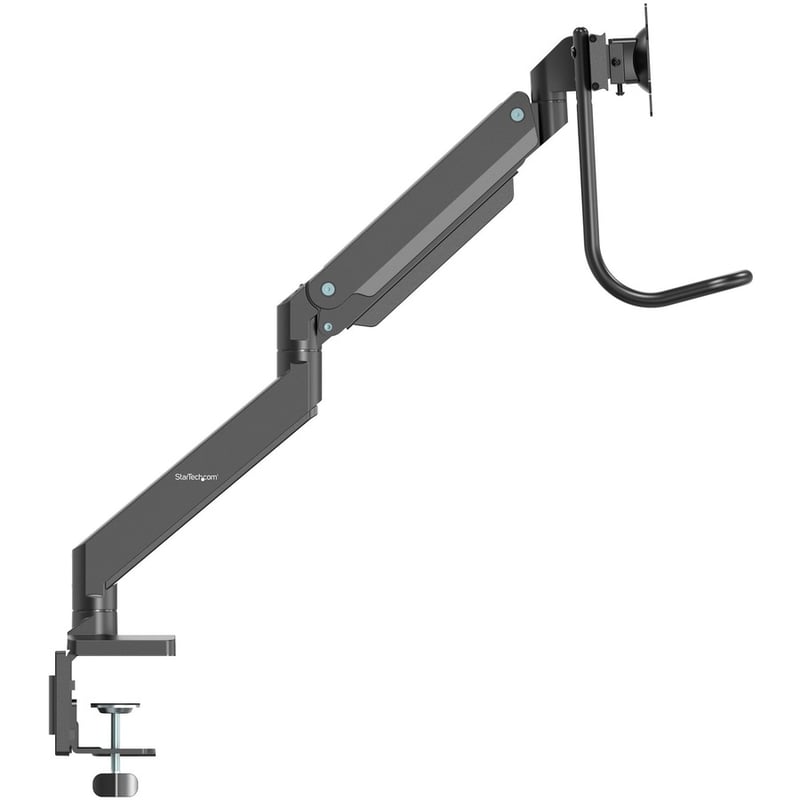 StarTech.com Desk Mount Dual Monitor Arm with USB & Audio, Slim Dual Monitor VESA Mount up to 32" (17.6lb/8kg) Displays, C-Clamp/Grommet - Thumbnail 4