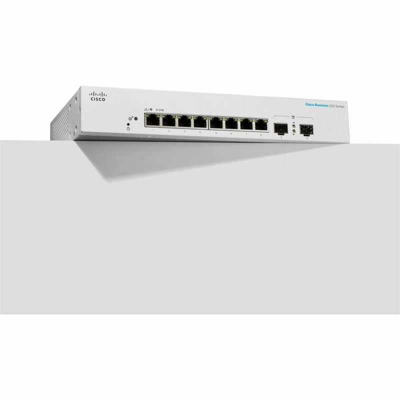 CBS220 SMART 8-PORT GE, EXT PS, 2X1G SFP - Thumbnail 3