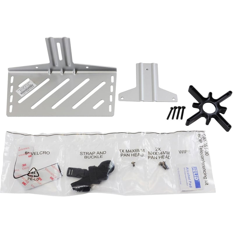 Ergotron Mounting Shelf for Wall Mounting System, Video Conferencing Camera, Webcam, Display Cart - Silver - Thumbnail 1