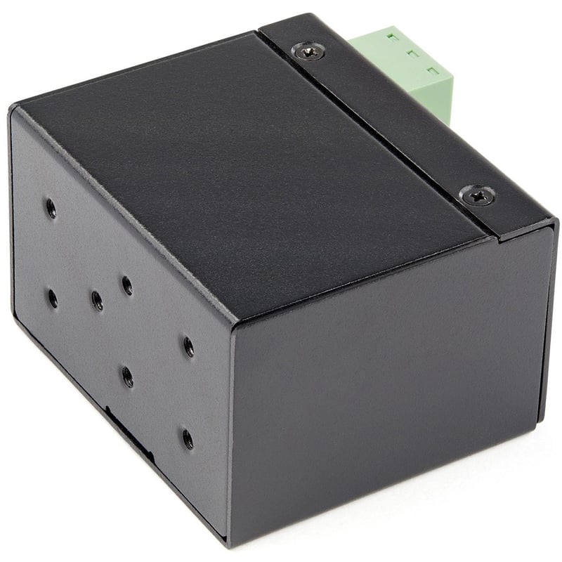 StarTech.com Industrial Fiber to Ethernet Media Converter - 100Mbps SFP to RJ45/CAT6 SM/MM - Fiber to Copper Network - IP-30 12V Input - Thumbnail 2