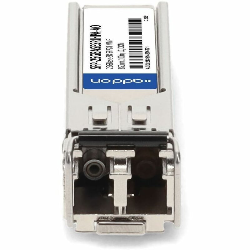 AddOn Juniper Networks&reg; JNP-SFP-25G-SR and HP&reg; 845398-B21 Compatible TAA Compliant 25GBase-SR SFP28 Transceiver (MMF, 850nm, 100m, LC, DOM)