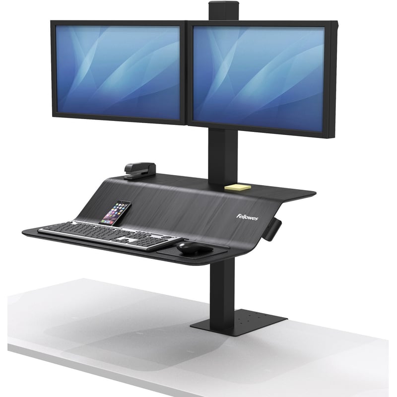 Fellowes Lotus™ VE Sit-Stand Workstation - Dual - Thumbnail 5