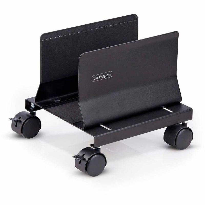 COMPUTER TOWER CART ROLLING CPU CADDY ON WHEELS PC MOUNT - Thumbnail 1