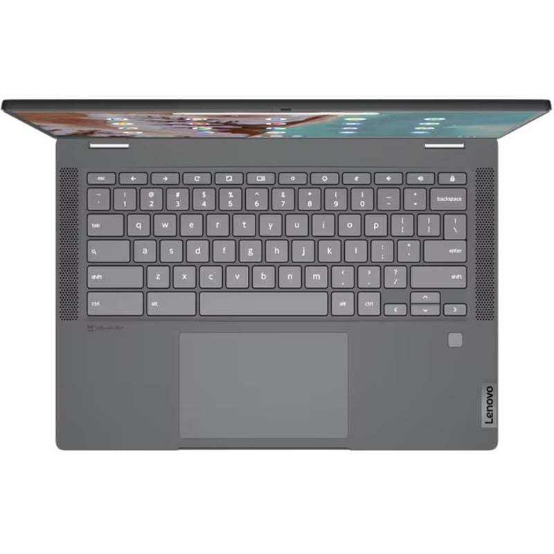 Lenovo Flex5 Chrome 14IAU 83AJ0000UX 14" Touchscreen Convertible 2 in 1 Chromebook - WUXGA - 1920 x 1200 - Intel Core i5 12th Gen i5-1235U Deca-core (10 Core) 1.30 GHz - 8 GB Total RAM - 8 GB On-board Memory - 256 GB SSD - Storm